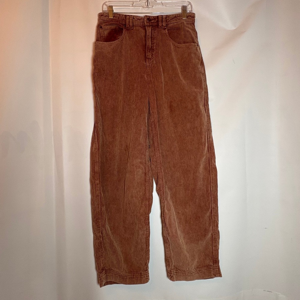 BDG Urban Outfitters Corduroy Wide Leg Pants Rust Brown Women's Size 2 Relaxed